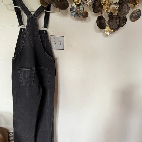 Levi’s Black Denim Overalls - Picture 2 of 6